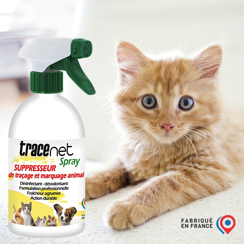TRACEnet Spray 500 ml - supprime les traces d'urine et marquages