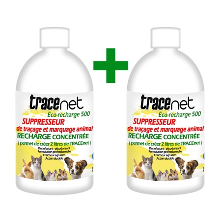 Pack TRACEnet de deux Eco-recharge 500 ml à diluer